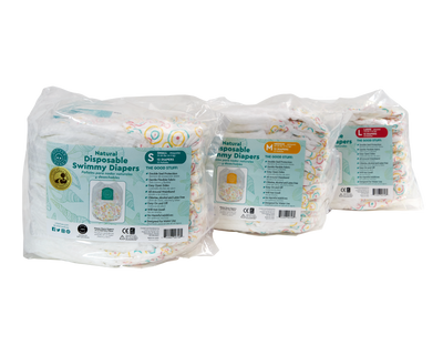 Little Toes Swimmy Diapers - 12 count Small, Medium and Large